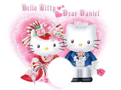 Hello  Kitty Photo frame effect