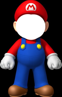 Mario template Fotomontáž