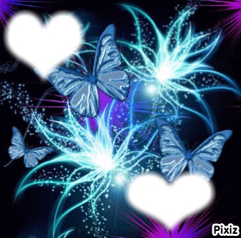 coeur  papillon Photomontage