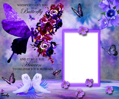 butterfly Photo frame effect