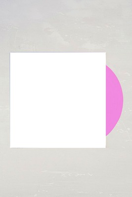 pink vinyl record Montaje fotografico