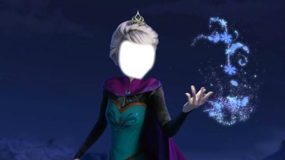 Elsa face フォトモンタージュ