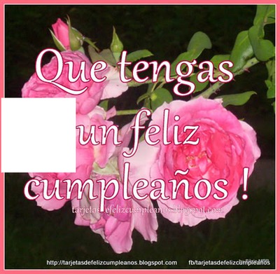 feliz cumpleaños Photomontage