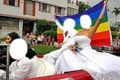 cuba mariage gay Fotómontázs
