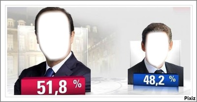 Résultat 2ème tour elections présidentielles Fotomontáž