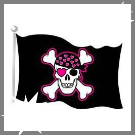 drapeau de pirate girls Fotomontažas