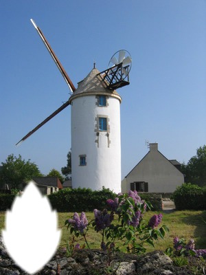 moulin à vent Photo frame effect