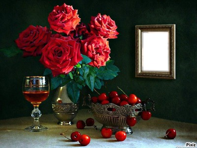 Rouge fruité Photomontage