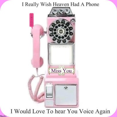 wish heaven had a phone Fotomontaż