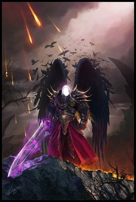 angel guerrero oscuro Fotomontasje
