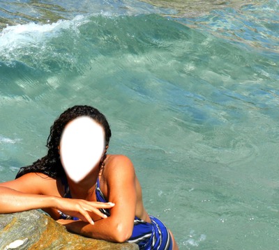 Une sirene a Saint tropez Fotomontagem