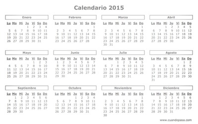 Calendario Montaje fotografico