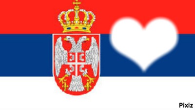 la serbie et tout ceux qu on aime! Fotomontasje