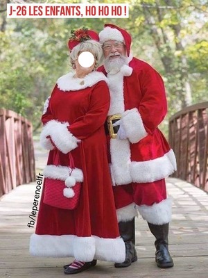 Le Père Noël ho!ho! ho! Fotomontaż