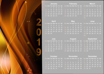 2019 HAPPY NEW YEAR Fotomontaža