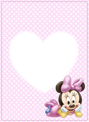 minnie bebe Photo frame effect