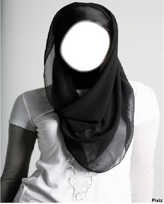 Hijab Face Montage photo