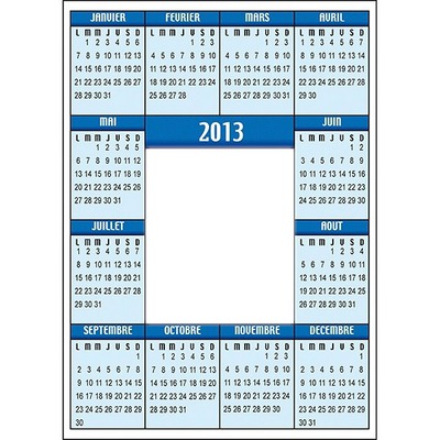 CALENDRIER 2013 Photo frame effect