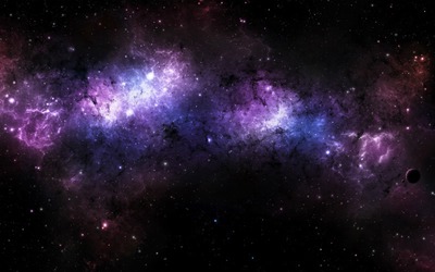 Galaxie. Fotomontage