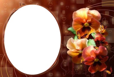 Cadre orchidée Fotomontaggio