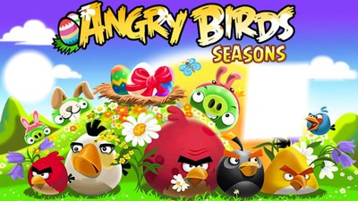 angry birds Photo frame effect