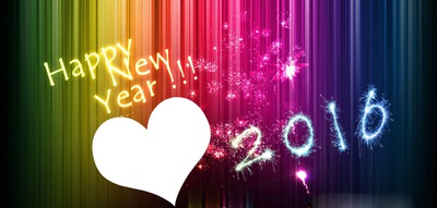 happy new year 2016 フォトモンタージュ