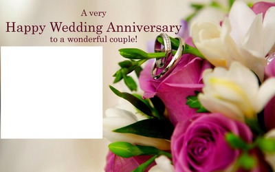 HAPPY WEDDING ANNIVERSARY Montage photo