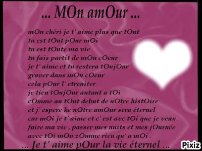 poeme d amour Фотомонтаж