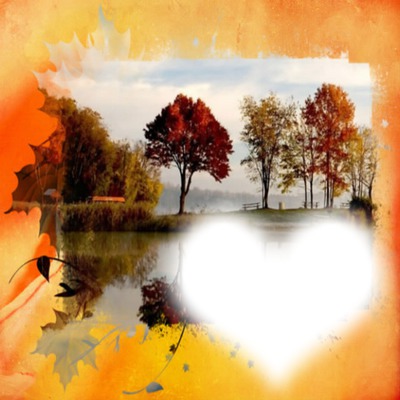 cadre automne Photomontage