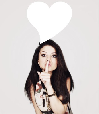 Coeur avec Selena Gomez Fotomontasje