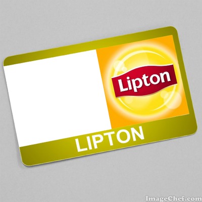 Lipton card Fotomontage