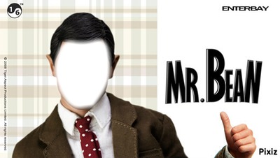 Mr Bean Fotomontažas