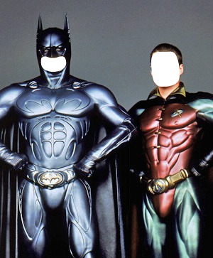 batman and robin Montaje fotografico