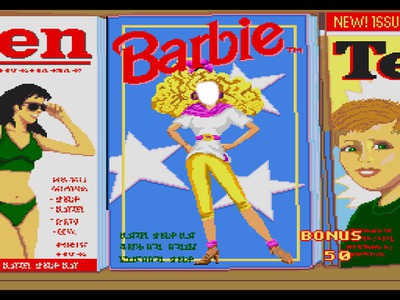 barbie magazine cover Photomontage