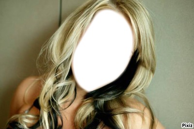 belle blonde Photo frame effect