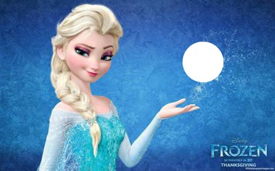 Elsa-Frozen Fotomontage