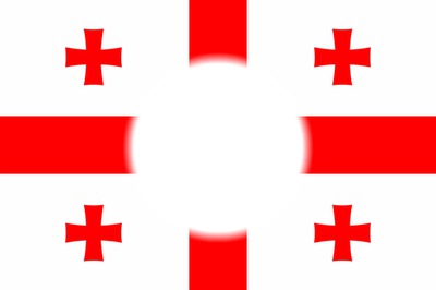 Georgia flag Photomontage