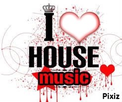 I love HOUSE music Fotomontáž