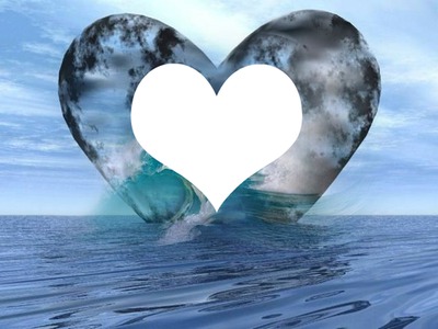 Coeur de mer Photomontage