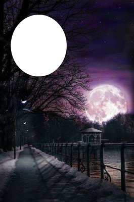 moon rise Fotomontage