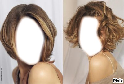 cheveux femme Photo frame effect