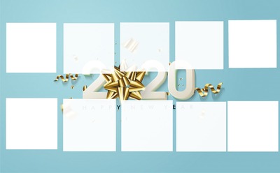 BONNE ANNEE 2020 Fotomontage