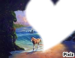 coeur cheval Φωτομοντάζ