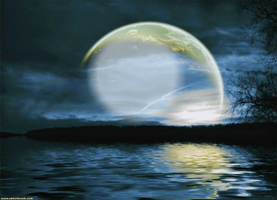 Luz da lua / Moonlight / Clair de lune Fotomontaža