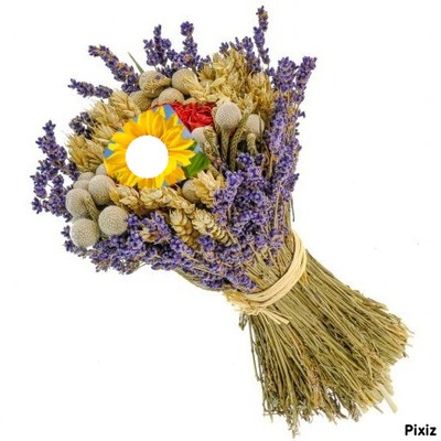 bouquet lavande blé tournesol