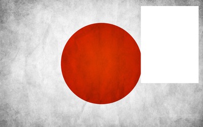 Bandera de Japon Fotomontáž