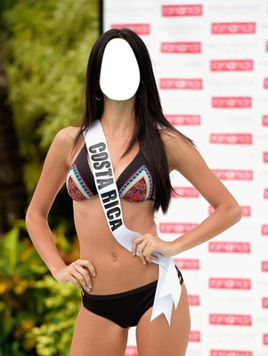 Miss Costa Rica Fotomontáž