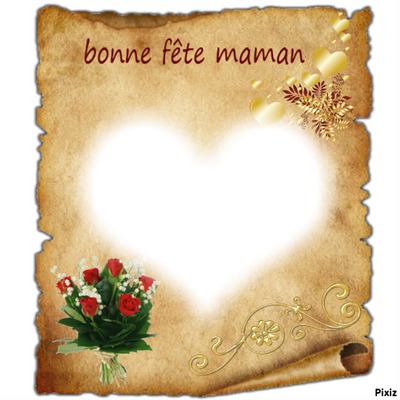 bonne fête maman Fotomontagem