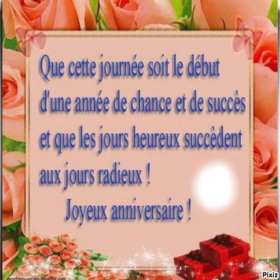 joyeux anniversaire Montage photo