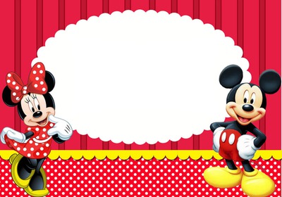 minnie mousse Photo frame effect